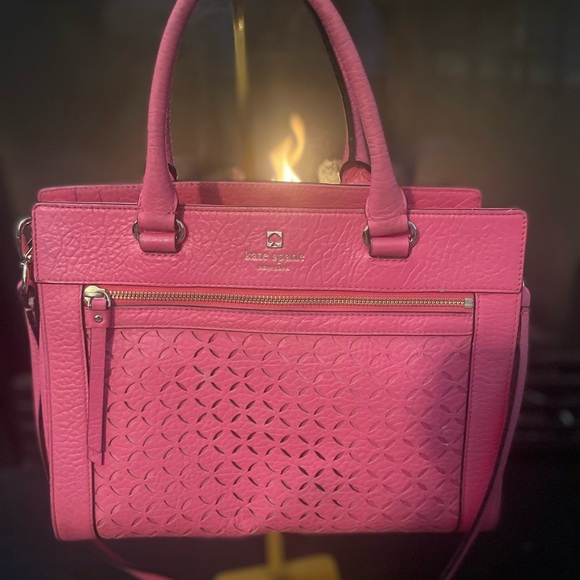 kate spade Handbags - Kate Spade Fuchsia Textured Satchel